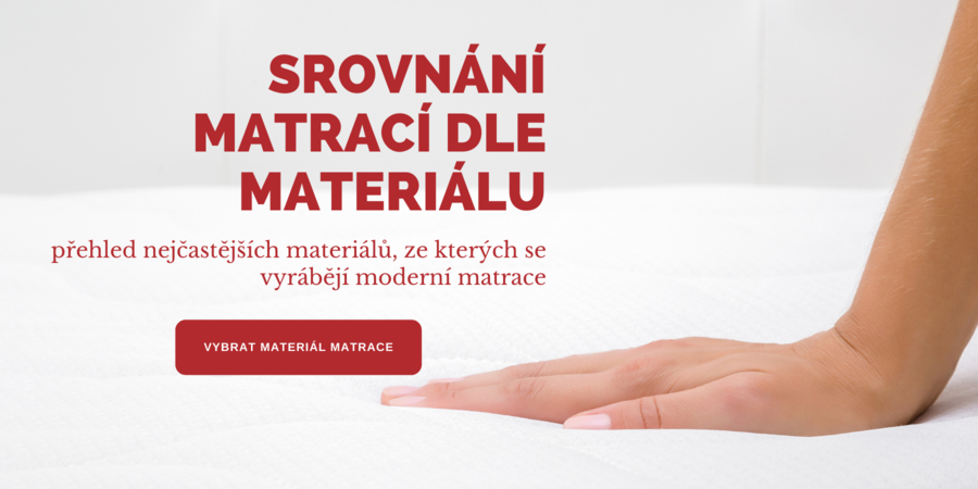 Srovnání matrací dle materiálu 